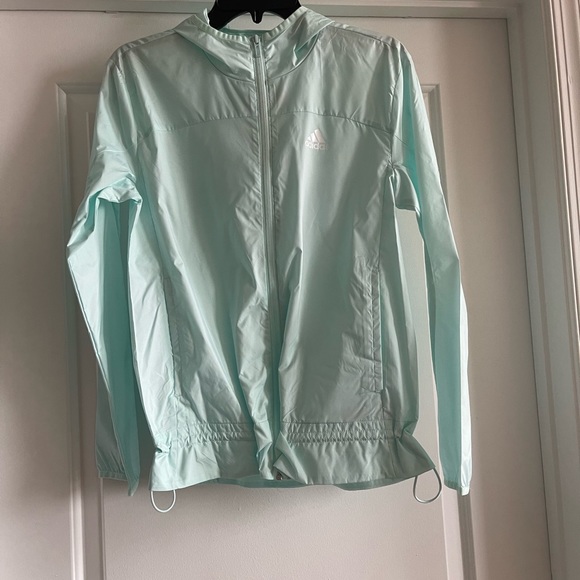 Adidas Logo Running Windbreaker Jacket - Picture 2 of 8